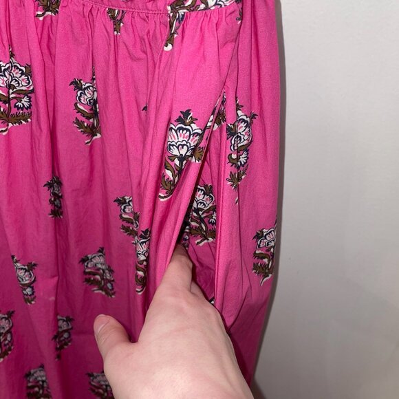 Last Chance! New Rhode Selena 100% Cotton Block Print Maxi Dress Pink XS $495 - Picture 7 of 9